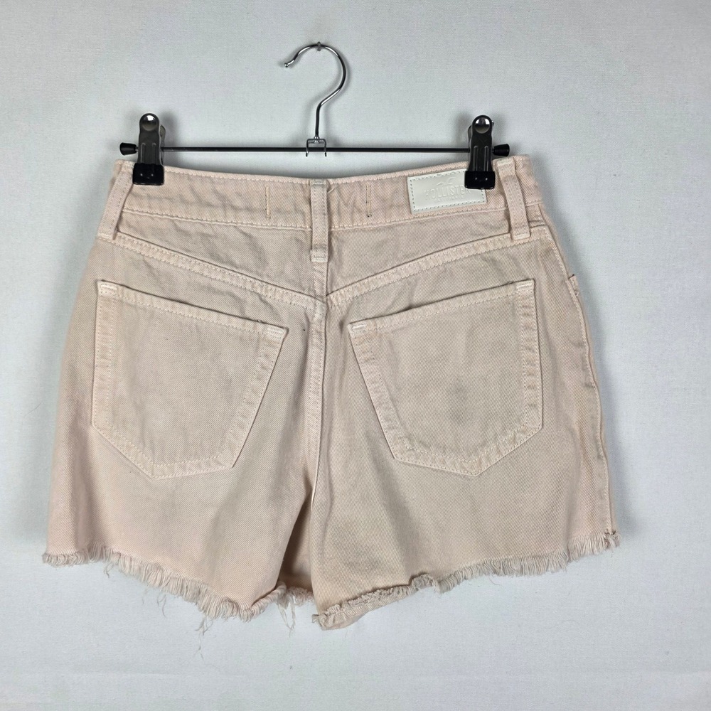 Hollister Ultra High-Rise Vintage Relaxed Mom Shorts Peach Pink Size 1 W25 3" - Picture 2 of 6